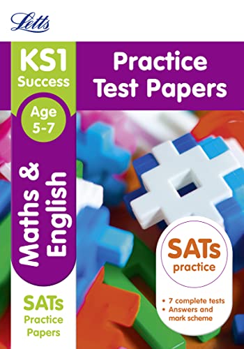 Beispielbild fr KS1 Maths and English SATs Practice Test Papers: 2019 tests (Letts KS1 Revision Success) zum Verkauf von WorldofBooks