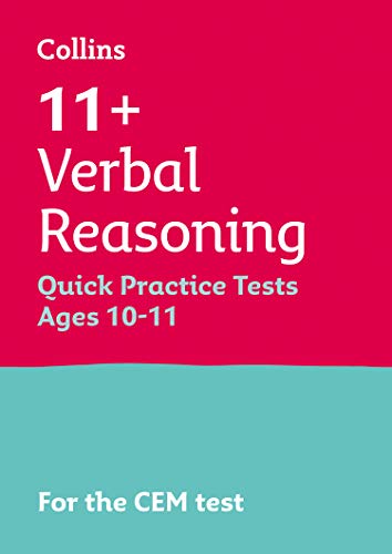 9781844198948: 11+ Verbal Reasoning Quick Practice Tests Age 10-11 (Year 6): For the 2024 CEM Tests (Collins 11+ Practice)