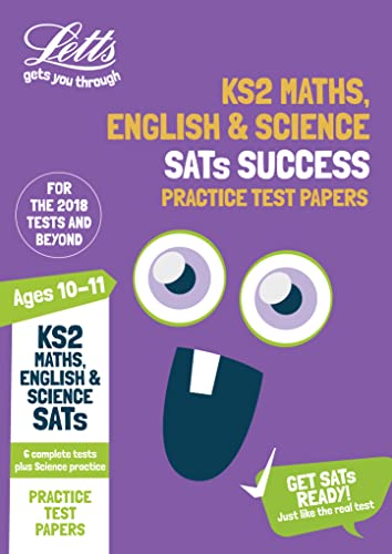 Beispielbild fr KS2 Maths, English and Science SATs Practice Test Papers: 2018 tests (Letts KS2 SATs Success) zum Verkauf von AwesomeBooks
