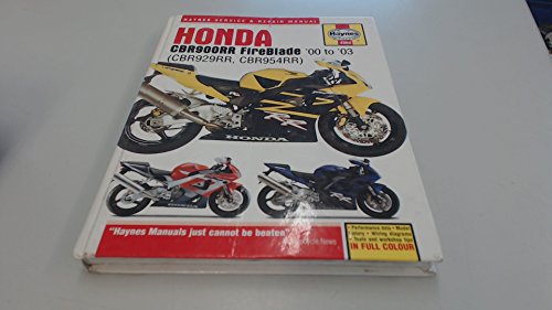 Imagen de archivo de Honda CBR900RR Fireblade 2000-2003 (Haynes Manuals) a la venta por A1AMedia