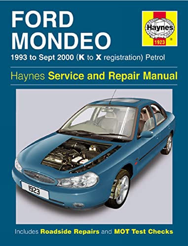 Stock image for FORD MONDEO SERVICE AND REPAIR MANUAL 1993 to Sept 2000 (K to X Reg) (Haynes Service and Repair Manuals) for sale by The Old Bookshelf