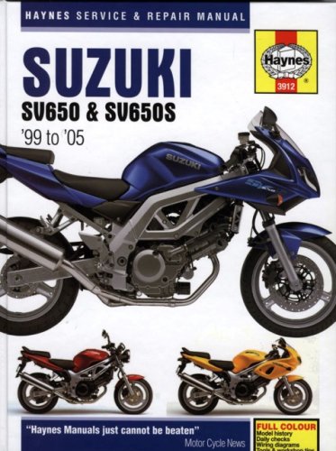9781844252619: Suzuki SV650 Service and Repair Manual: 1999 to 2005 (Haynes Service and Repair Manuals)