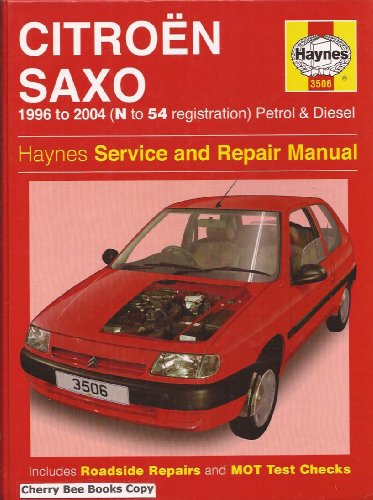 Stock image for Citroen Saxo Petrol and Diesel Service and Repair Manual: 1996 to 2004 (Haynes Service and Repair Manuals) for sale by WorldofBooks