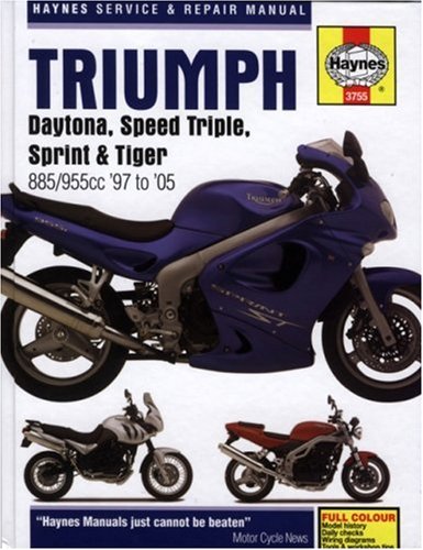 9781844252916: Triumph Daytona, Speed Triple, Sprint and Tiger Service and Repair Manual: 1997 to 2005 (Haynes Service and Repair Manuals)
