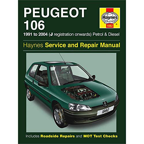 Stock image for Peugeot 106 Petrol and Diesel Service and Repair Manual: 1991 to 2004 (Haynes Service and Repair Manuals) for sale by AwesomeBooks