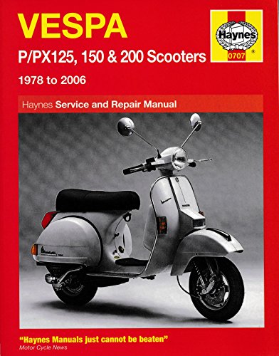 9781844253890: Vespa P/PX125, 150 and 200 Scooters Service and Repair Manual: 1978 to 2006 (Haynes Service and Repair Manuals)