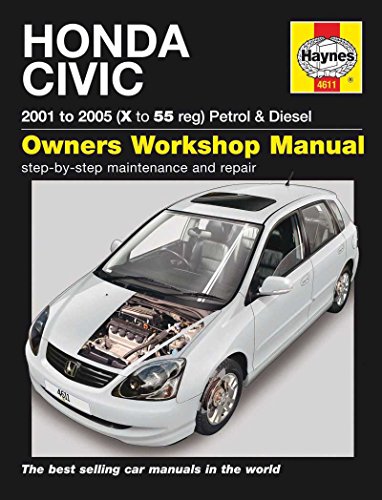 H4611 Workshop Car Manual Honda Civic Petrol 01-05 Haynes Owners Diesel