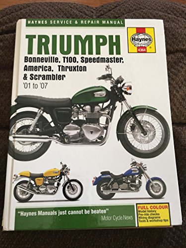 Beispielbild fr Triumph Bonneville, T110, Speedmaster, America, Thruxton and Scrambler Service and Repair Manual : 2001 to 2007 zum Verkauf von Twice Sold Tales, Capitol Hill