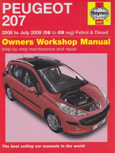 Stock image for Peugeot 207 Petrol and Diesel Service and Repair Manual: 2006 to 2009 (Haynes Service and Repair Manuals) for sale by GF Books, Inc.