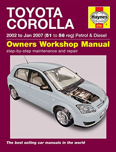 Toyota Corolla (02 - Jan 07) 51 To 56 (9781844257911) by Peter T. Gill