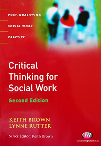 Imagen de archivo de Critical Thinking for Social Work a la venta por Better World Books Ltd