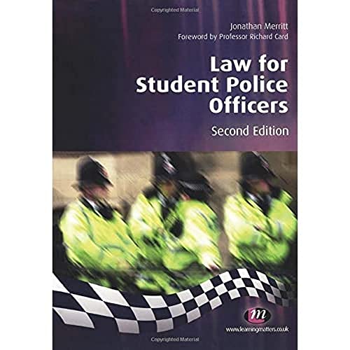 Beispielbild fr Law for Student Police Officers: 1544 (Practical Policing Skills Series) zum Verkauf von WorldofBooks