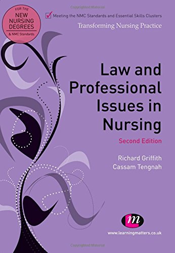 Stock image for Law and Professional Issues in Nursing (Transforming Nursing Practice Series) for sale by MusicMagpie