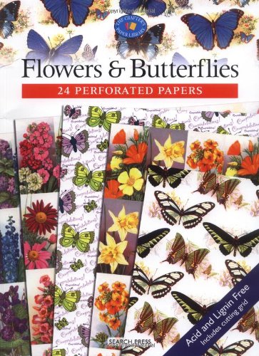 Stock image for Flowers & Butterflies (The Crafter's Paper Library) for sale by HPB-Diamond