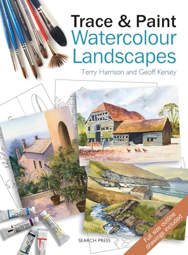 Imagen de archivo de Trace & Paint Watercolour Landscapes a la venta por WorldofBooks
