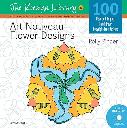 Imagen de archivo de Art Nouveau Flower Designs (DL06) (Design Library) a la venta por HPB-Diamond
