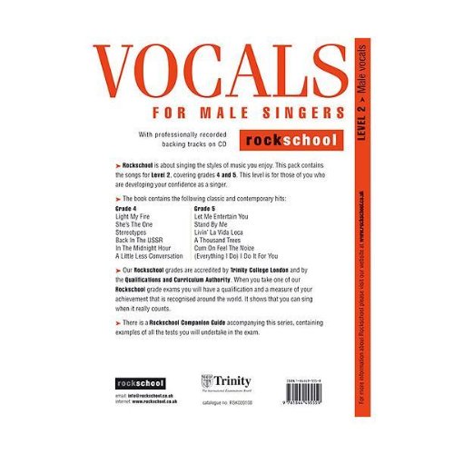 Beispielbild fr Rockschool Vocals for Male Singers - Level 2 zum Verkauf von WorldofBooks