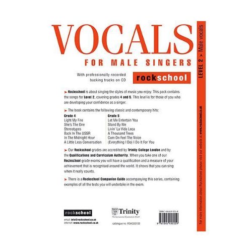 Imagen de archivo de Rockschool Vocals for Male Singers - Level 2 a la venta por WorldofBooks