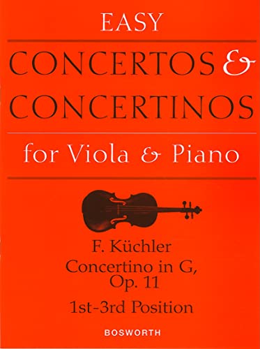9781844496884: Ferdinand kuchler: concertino in g op.11 (viola/piano): 1st - 3rd Position