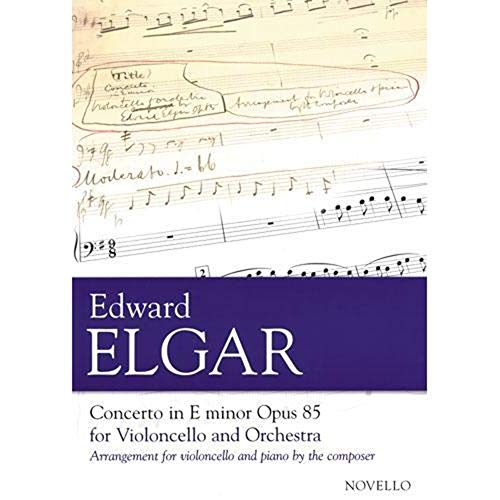 Beispielbild fr Concerto in e Minor, Op. 85 for Violoncello and Orchestra : Arranged for Cello and Piano zum Verkauf von Better World Books
