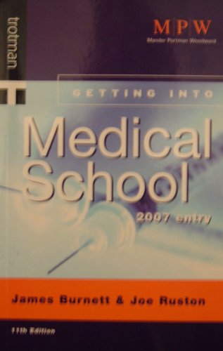 Imagen de archivo de Getting into Medical School (Getting into Course Guides) a la venta por AwesomeBooks