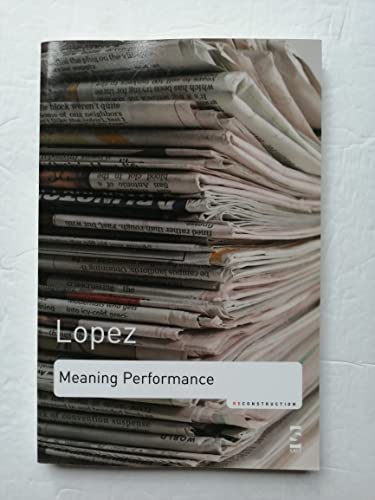 9781844710829: Meaning Performance: Essays on Poetry