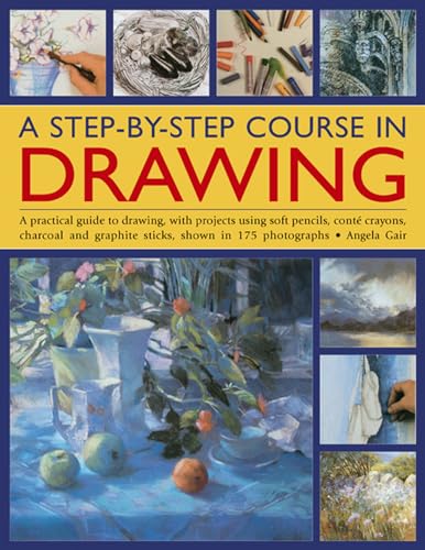 Stock image for A Step-by-step Course in Drawing: A Practical Guide to Drawing, with Projects Using Soft Pencils, Conte Crayons, Charcoal and Graphite Sticks, Shown in 175 Photographs for sale by WorldofBooks