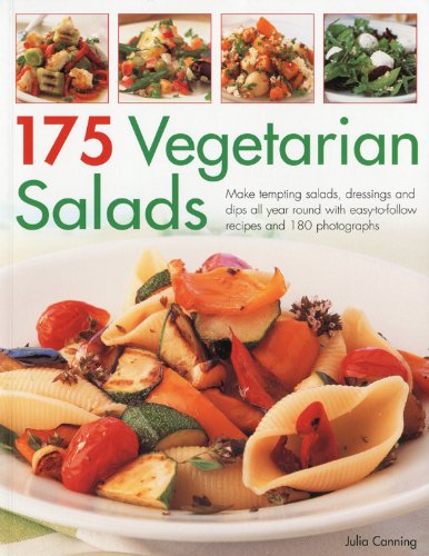 Beispielbild fr 175 Vegetarian Salads: Make Tempting Side Dishes All Year Round with Easy-to-follow Recipes (180 Photos) zum Verkauf von WorldofBooks