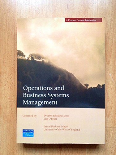 Imagen de archivo de Operations and Business Systems Management a la venta por Greener Books