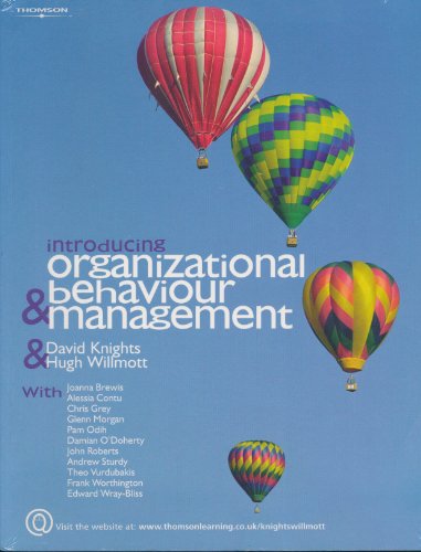 9781844800353: Introducing Organisational Behaviour and Management