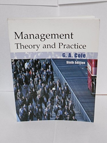 Beispielbild fr Management Theory and Practice zum Verkauf von Anybook.com