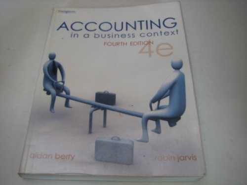 9781844802517: Accounting in a Business Context