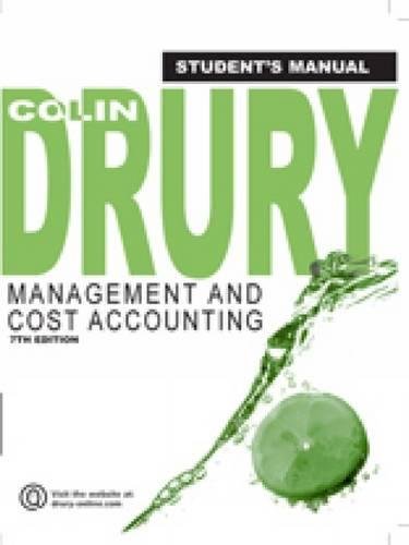 9781844805686: Management and Cost Accounting, Student Manual