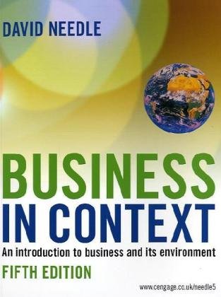 Beispielbild fr Business in Context: An Introduction to Business and its Environment zum Verkauf von WorldofBooks