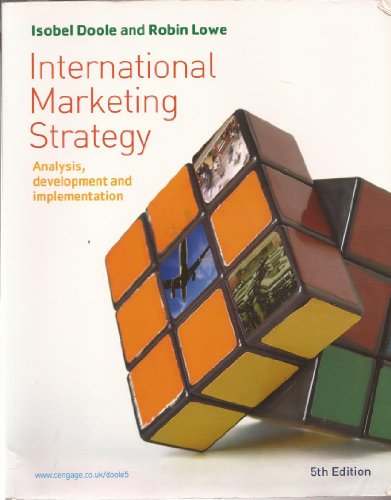 9781844807635: International Marketing Strategy: Analysis, Development and Implementation
