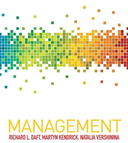 Management (9781844808823) by Richard L. Daft; Martyn Kendrick; Natalia Vershinina