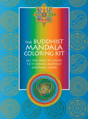Stock image for The Buddhist Mandala Coloring Kit: All You Need to Create 12 Stunning Buddhist Greetings Cards for sale by HPB-Red