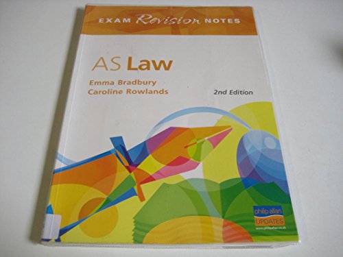 Beispielbild fr AS Law Exam Revision Notes zum Verkauf von WorldofBooks