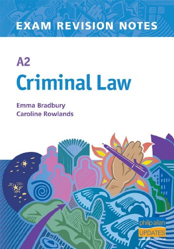 Beispielbild fr A2 Criminal Law Exam Revision Notes zum Verkauf von WorldofBooks