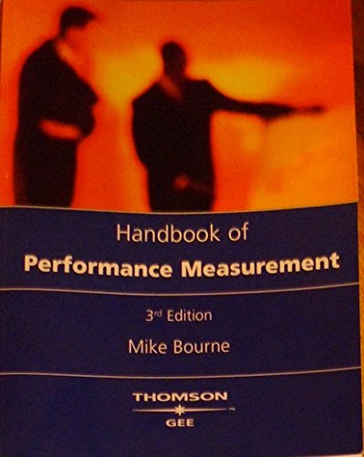 9781845040116: Handbook of Performance Measurement