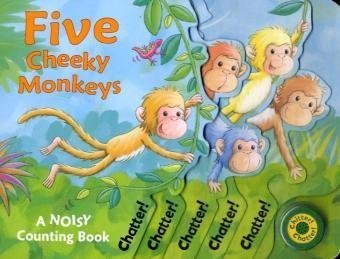 Beispielbild fr Five Cheeky Monkeys (Noisy Counting Book) zum Verkauf von WorldofBooks