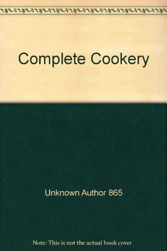 Complete Cookery (9781845094416) by Smallwood, Vicki