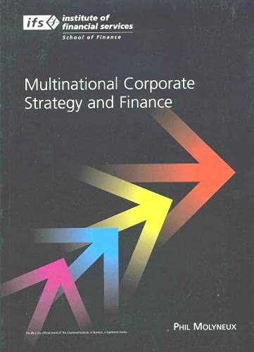 Beispielbild fr Multi Corporate Strategy and Finance zum Verkauf von Mispah books