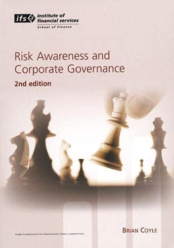 Beispielbild fr Risk Awareness and Corporate Governance zum Verkauf von WorldofBooks