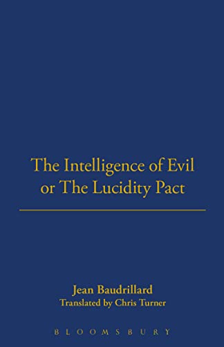 Stock image for The Intelligence of Evil or the Lucidity Pact (Talking Images) for sale by Midtown Scholar Bookstore