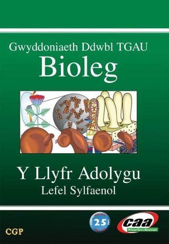 Stock image for Gwyddoniaeth Ddwbl TGAU Bioleg: Y Llyfr Adolygu - Lefel Sylfaenol for sale by Goldstone Books