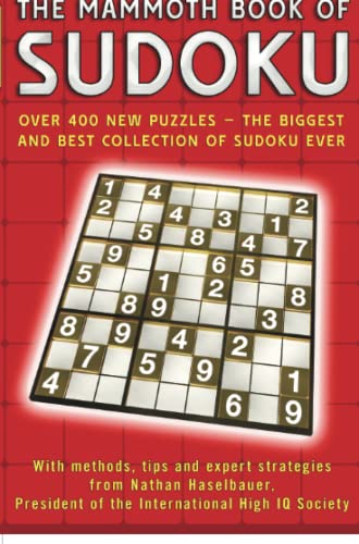 Imagen de archivo de The Mammoth Book of Sudoku a la venta por AwesomeBooks