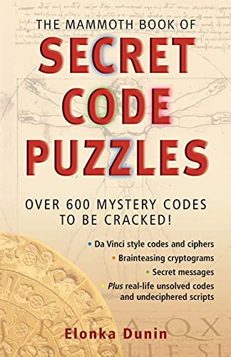 Stock image for The Mammoth Book of Secret Code Puzzles: B Format (Mammoth Books) for sale by HPB Inc.