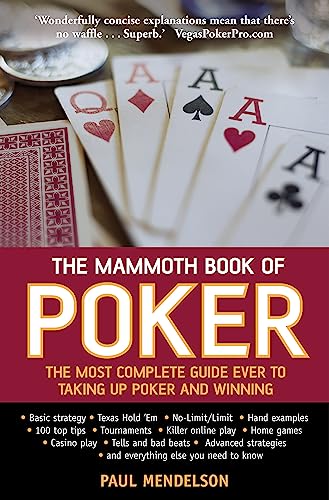 Beispielbild fr The Mammoth Book of Poker (Mammoth Book of) (Mammoth Books) zum Verkauf von WorldofBooks