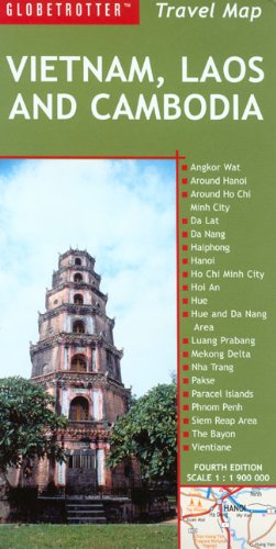 Stock image for Globetrotter Travel Map Vietnam, Laos And Cambodia (Globetrotter Travel Maps) for sale by HPB Inc.
